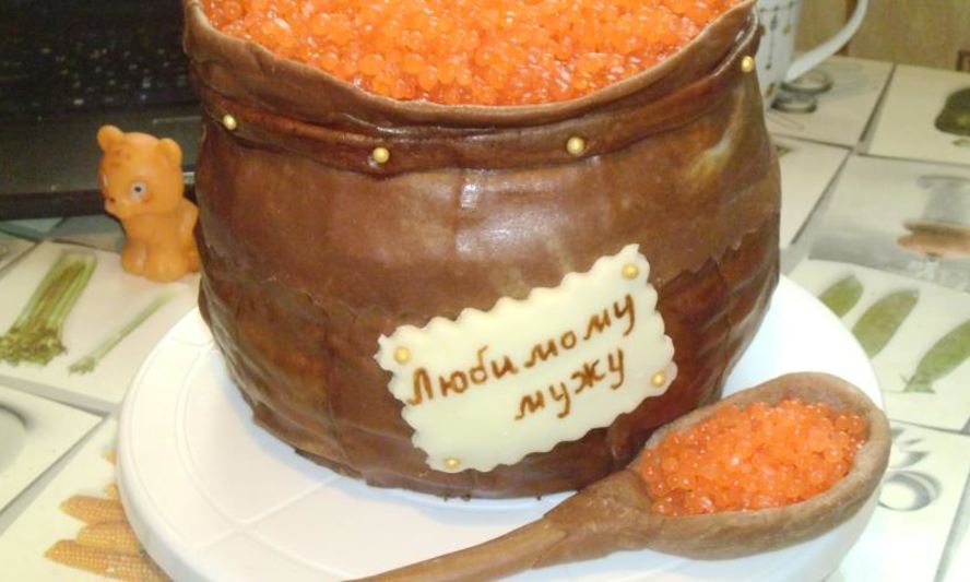 Рецепт торта бочонок с икрой