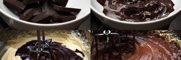 торт из безе с шоколадным кремом