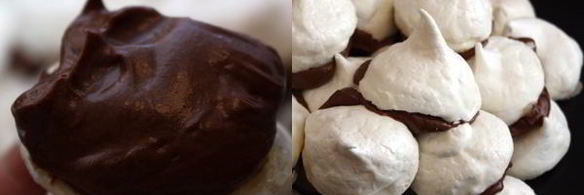 торт из безе с шоколадным кремом