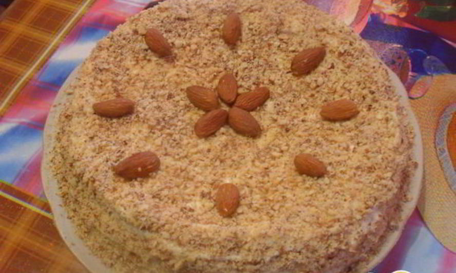 Рецепт торта из бисквитных коржей с лимонным кремом