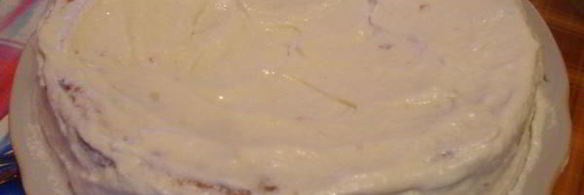 торт из бисквитных коржей с лимонным кремом