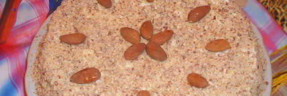 торт из бисквитных коржей с лимонным кремом