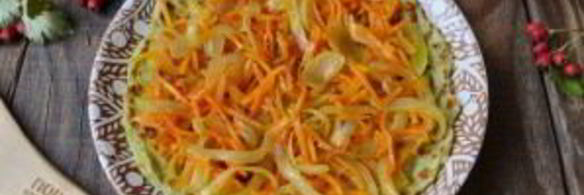 торт из кабачков с морковью и луком