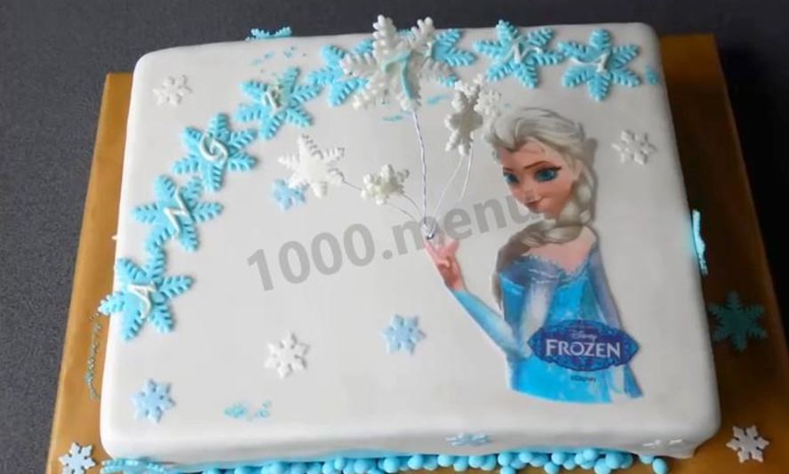 Рецепт торта холодное сердце