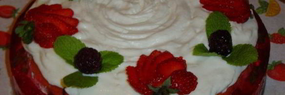 торт клубничка