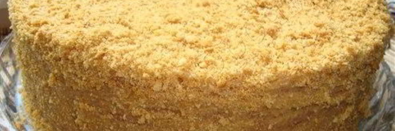 Торт Медовик со сметанным кремом и коньяком