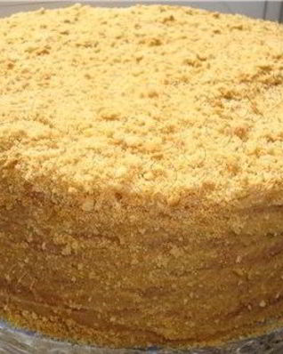 Торт Медовик со сметанным кремом и коньяком