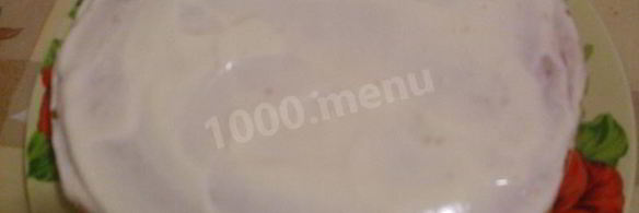 торт с фруктами без выпечки на коржах