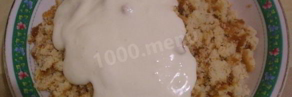 торт с фруктами без выпечки на коржах