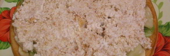 торт с фруктами без выпечки на коржах