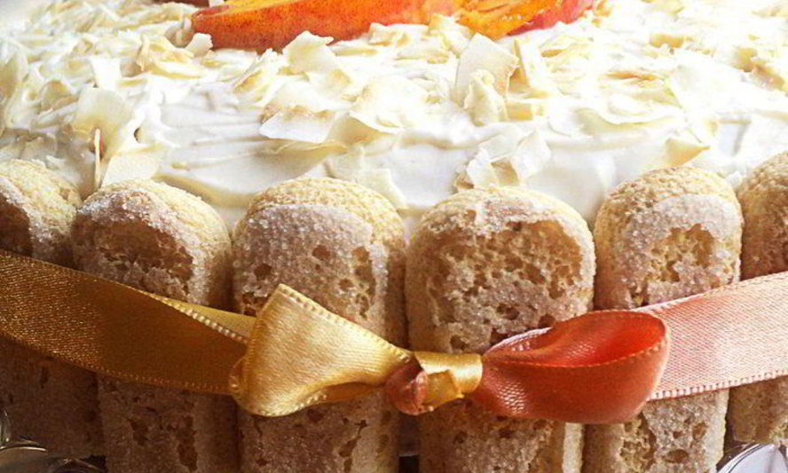 Рецепт торта с творожно-фруктовой начинкой