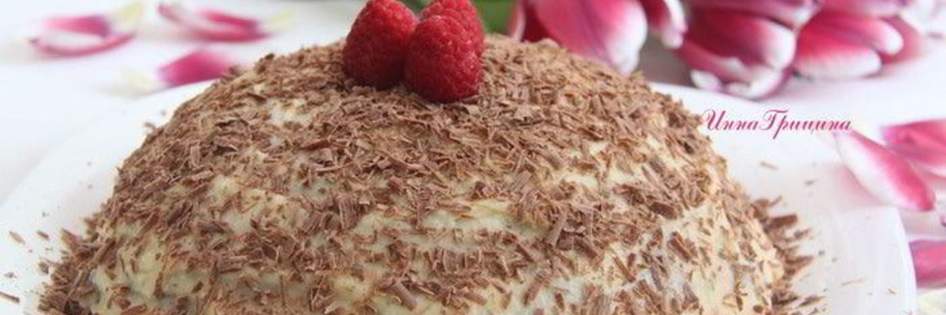 Торт Шарлотт с каштанами из панеттоне