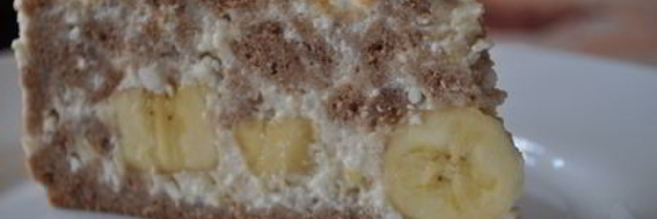 Творожно-банановый торт
