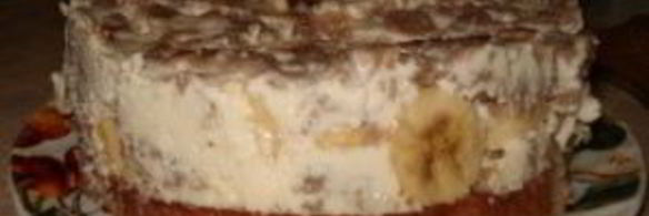 творожно-банановый торт