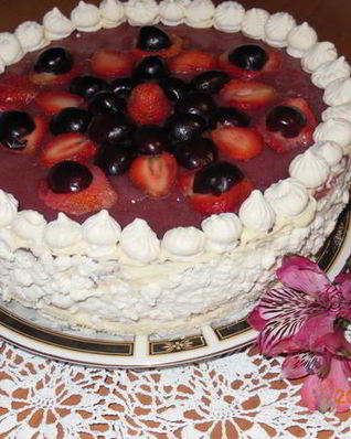 Творожно-сметанный слоеный торт Настена