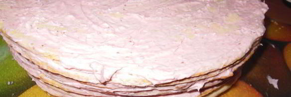 творожно-сметанный слоеный торт настена