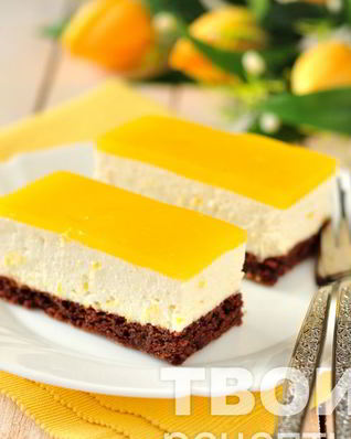 Творожный торт с апельсинами