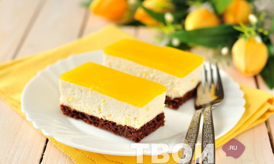 Рецепт творожного торта с апельсинами
