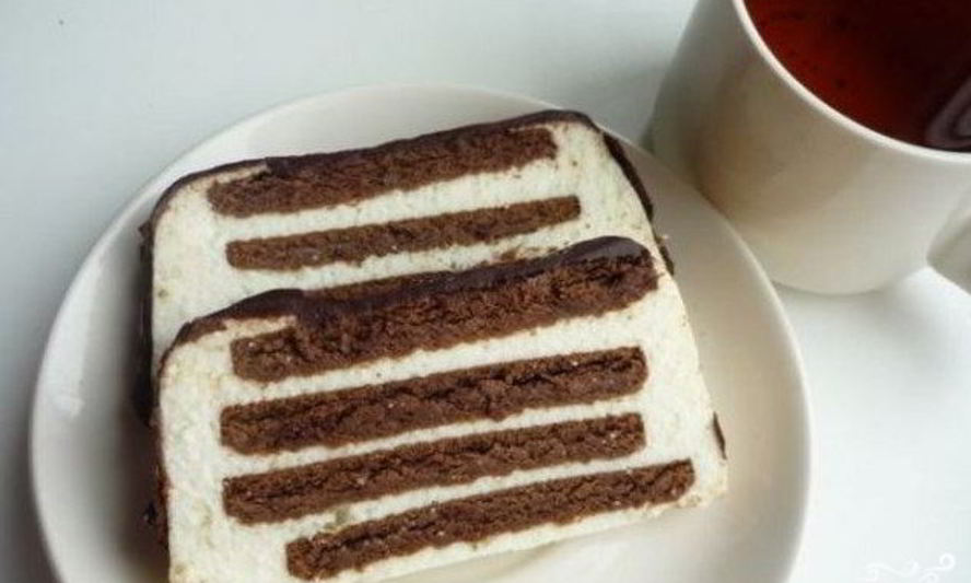 Рецепт творожного торта с печеньем без выпечки