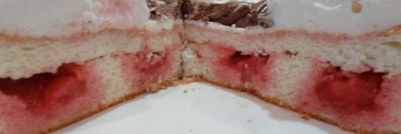 волшебный клубничный торт