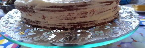 воздушный миндально-тыквенный торт