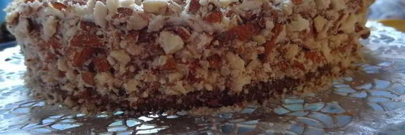 воздушный миндально-тыквенный торт