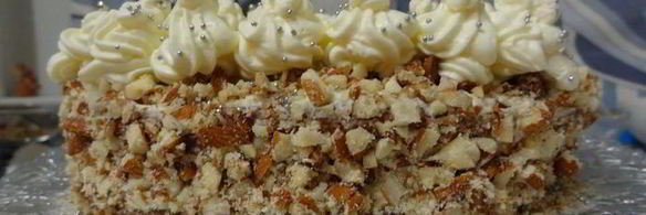 воздушный миндально-тыквенный торт