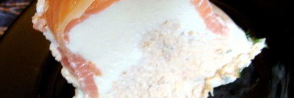 закусочный лососево-сырный торт