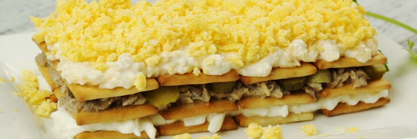 Закусочный торт из крекеров