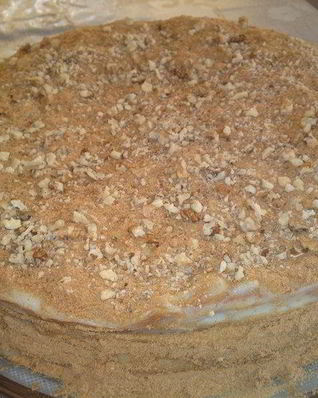 Заварной торт Медовик