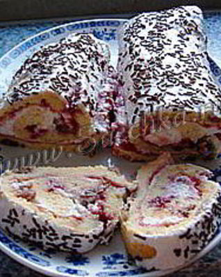 Творожный рулет