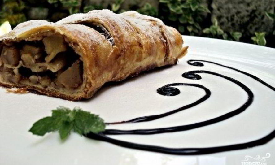Рецепт яблочного рулета