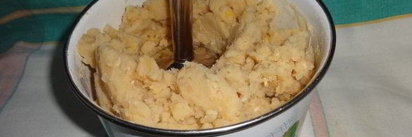 гороховая запеканка с брынзой и шпинатом