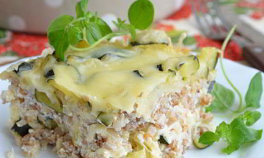 Рецепт гречневой запеканки с кабачком