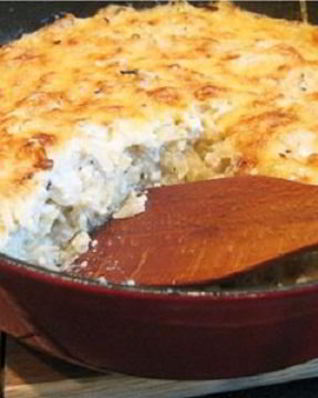 Капустная запеканка с творогом