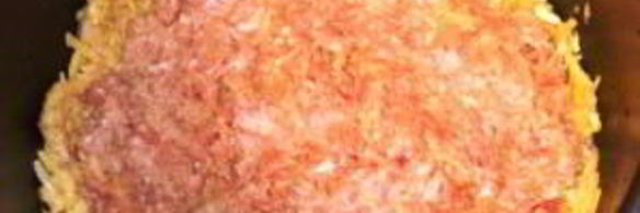 картофельная запеканка с фаршем в мультиварке