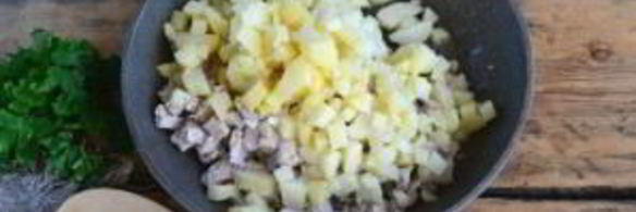 картофельная запеканка с индейкой