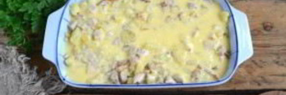 картофельная запеканка с индейкой