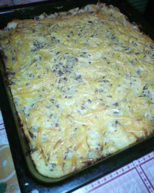 Картофельная запеканка с мясным фаршем