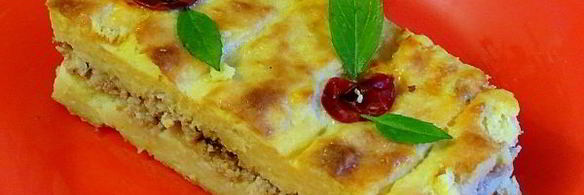 картофельная запеканка со свиным фаршем и сыром