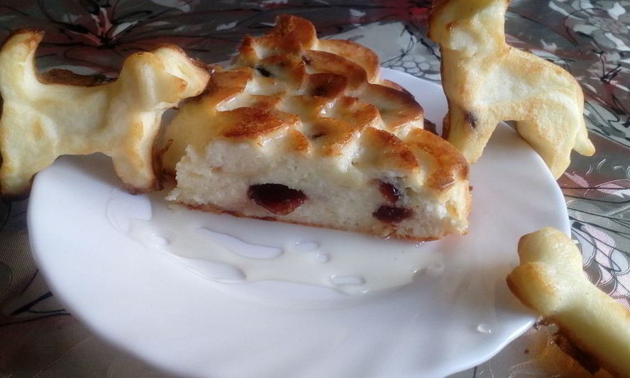 Рецепт красивой творожной запеканки