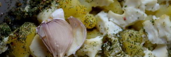 ленивая запеканка из овощей, фарша и мягкого сыра