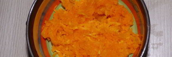 мраморная запеканка с тыквой и творогом