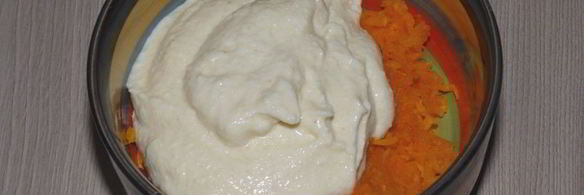 мраморная запеканка с тыквой и творогом