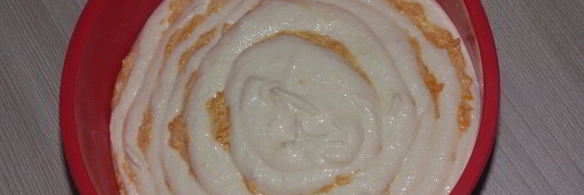 мраморная запеканка с тыквой и творогом