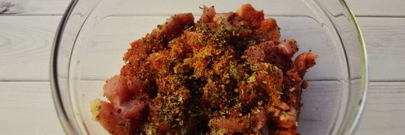 мясная запеканка с грибами