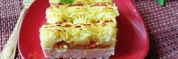 мясная запеканка с картофелем