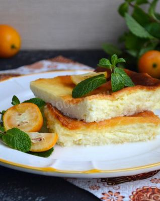 Нежная запеканка творожная в духовке