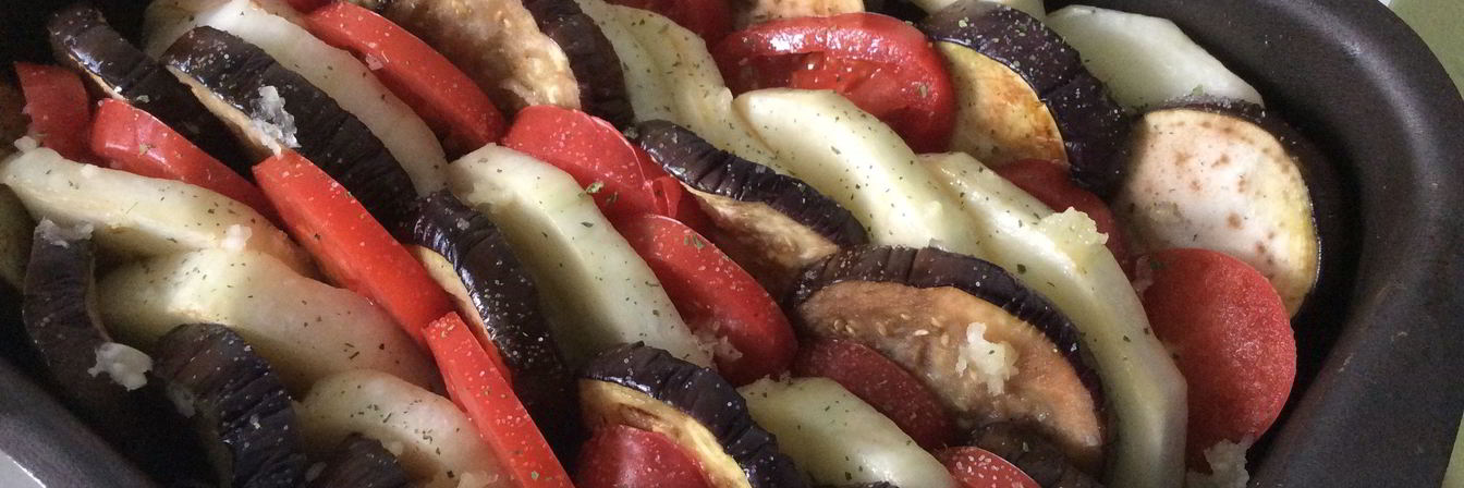 Овощная запеканка с баклажанами и кабачками