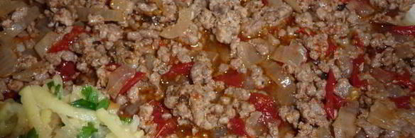 овощная запеканка с фаршем